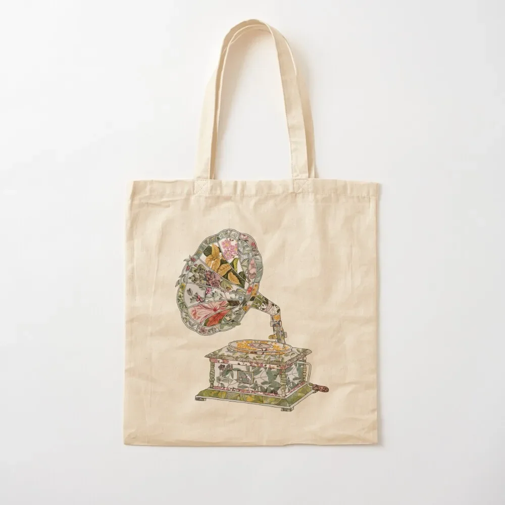 Seeing Sound Vintage Botanical - on white Tote Bag cute tote bag bags luxury women sac pour femme Tote Bag