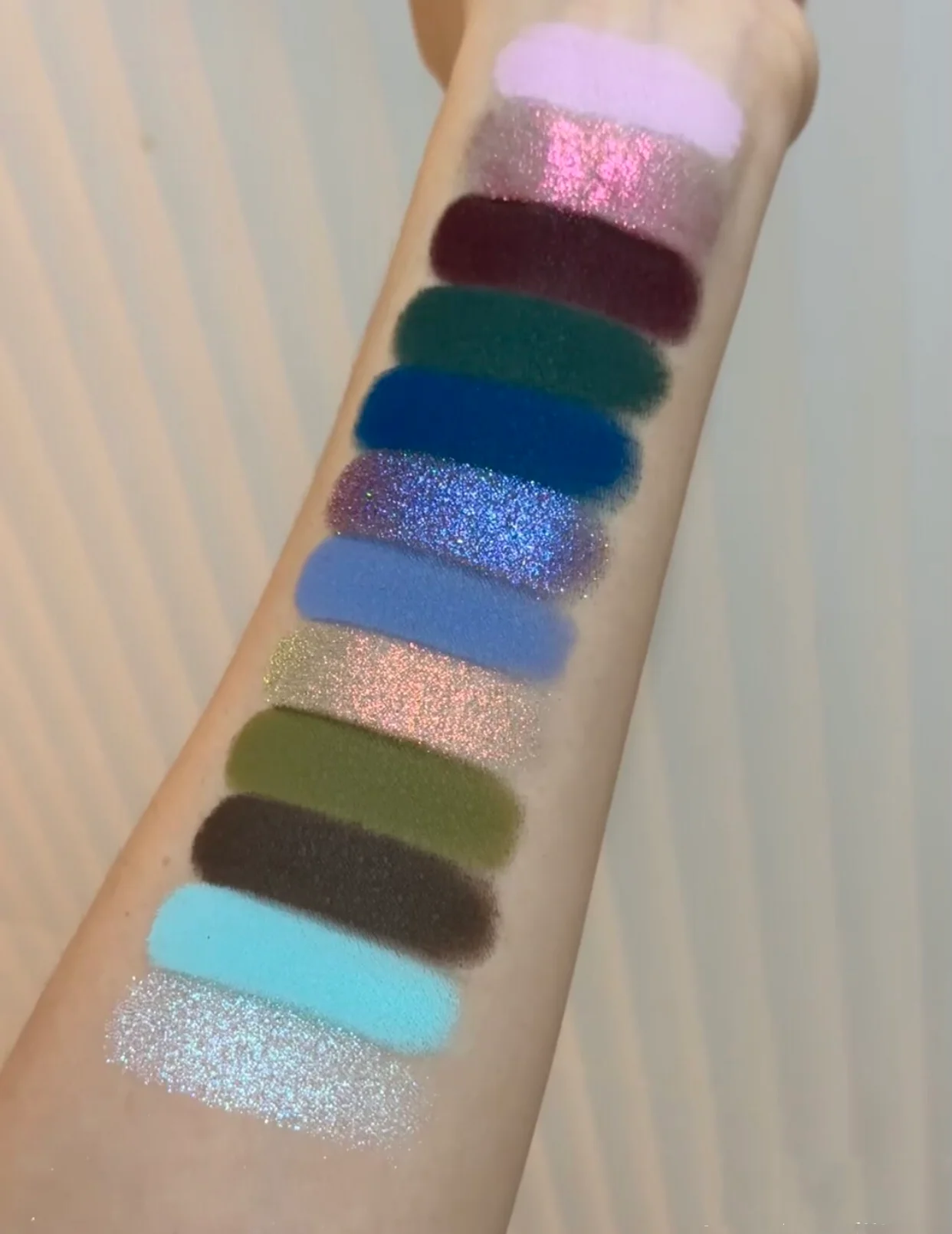 HUAAXU 12-kolorowa paleta cieni do powiek Pearl Shimmer Matte Chameleon Eye Shadow Palette Golden Brown Blue Eye Makeup