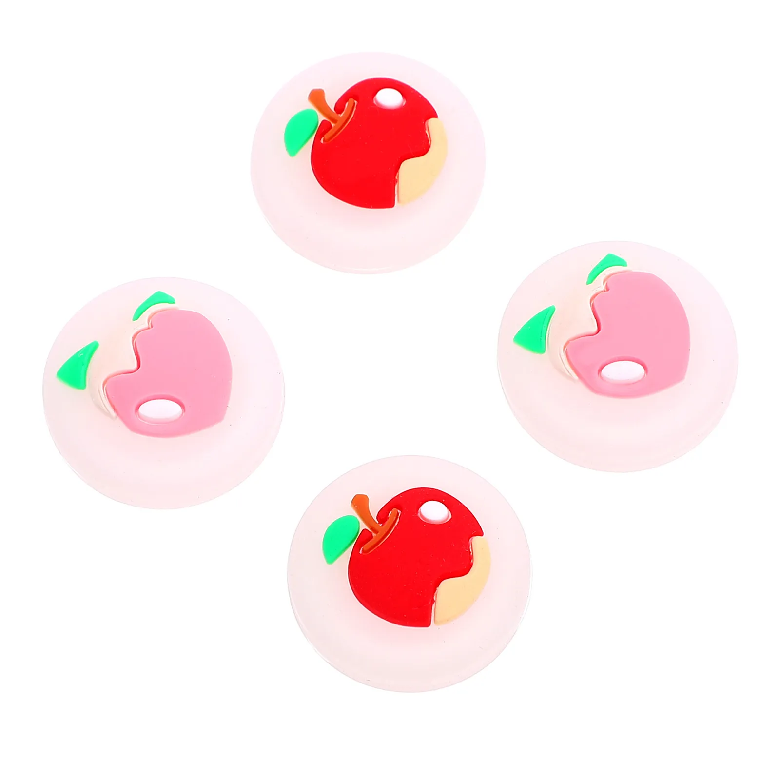 4Pcs Fruit Theme Silicone Joystick Protective Caps Soft Flexible Non-Slip Thumb Stick Cover for Ps Controller Improved