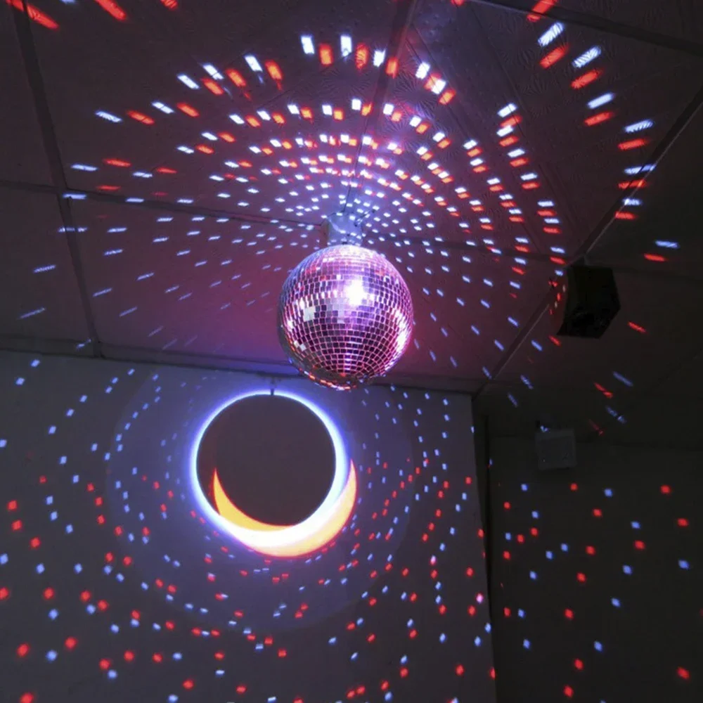 

Диско-шар, сценический стеклянный зеркальный шар, светоотражающий стеклянный вращающийся зеркальный шар, подвесное зеркало, диско-шар, 8 дюймов, блестящий стеклянный эффект, декор