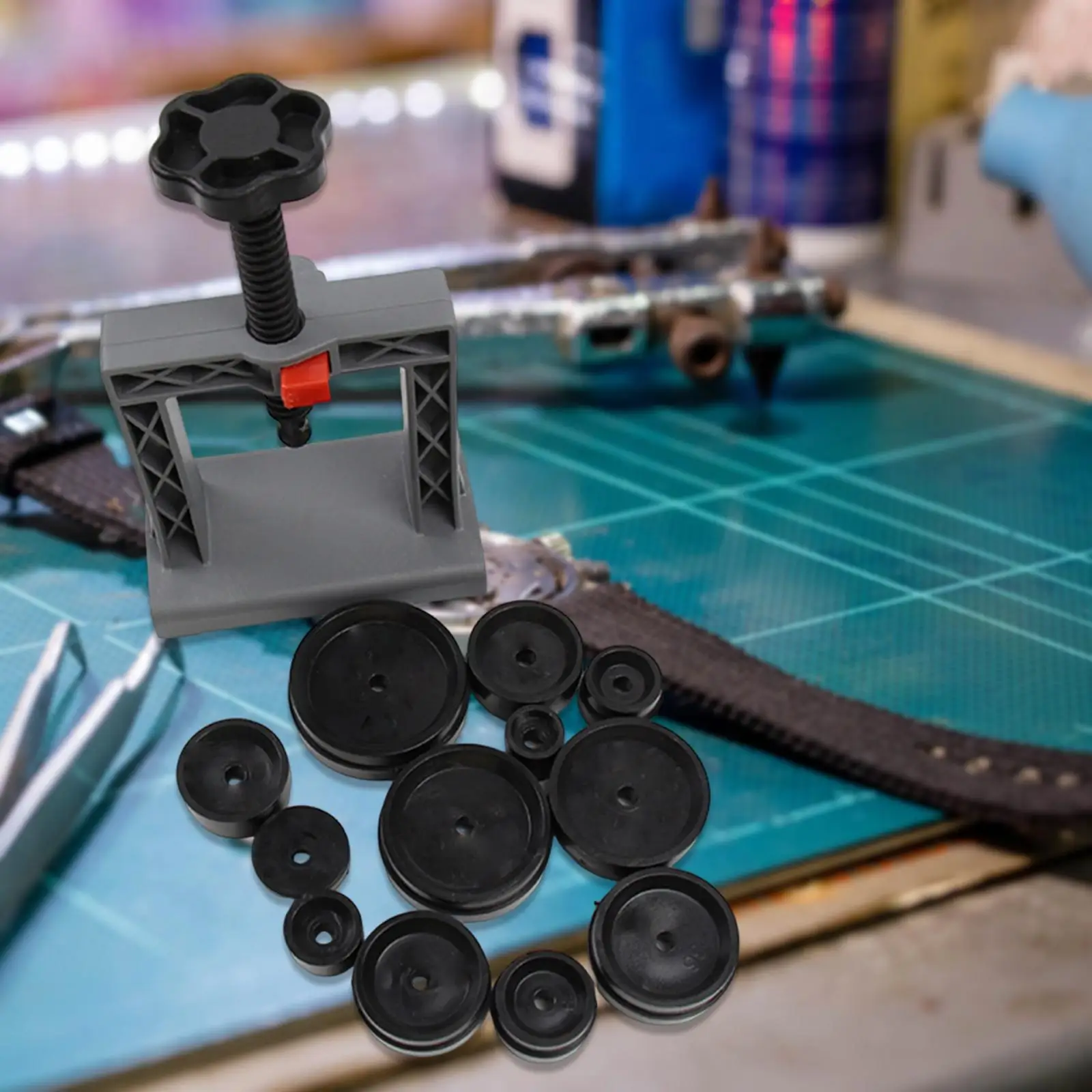 Zestaw narzędzi do zegarmistrzostwa, profesjonalny przyrząd do wciskania lunet, zamykacz dekielków zegarków dla mężczyzn, początkujących, dorosłych, sklepów jubilerskich.