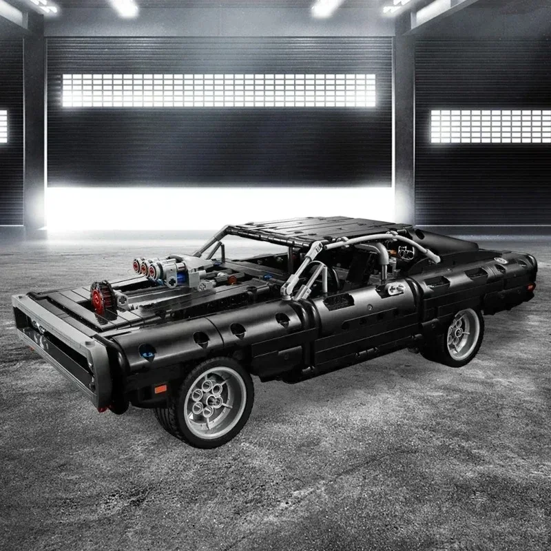 Technische auto Dodge racewagen bouwstenen model bakstenen speelgoed Fast Furious voertuig Birthda kerstcadeaus voor vriend