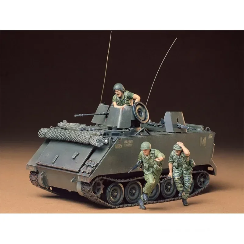 Tamiya 35135 1/35 U.S.M113 Acav Armored Personnel Carrier Assembly Model Building Kits Hobby Static Toys For Adults DIY