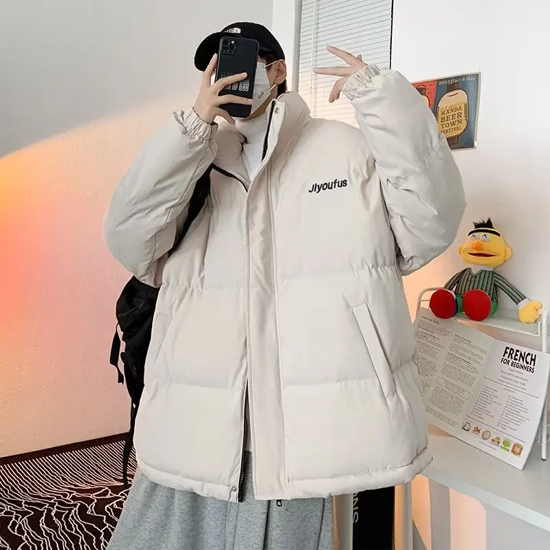 Men's down Jaet Autumn Winter Loose Lightweight Youth Faion Outerwear Bla Large Size Casual Winter Clothes