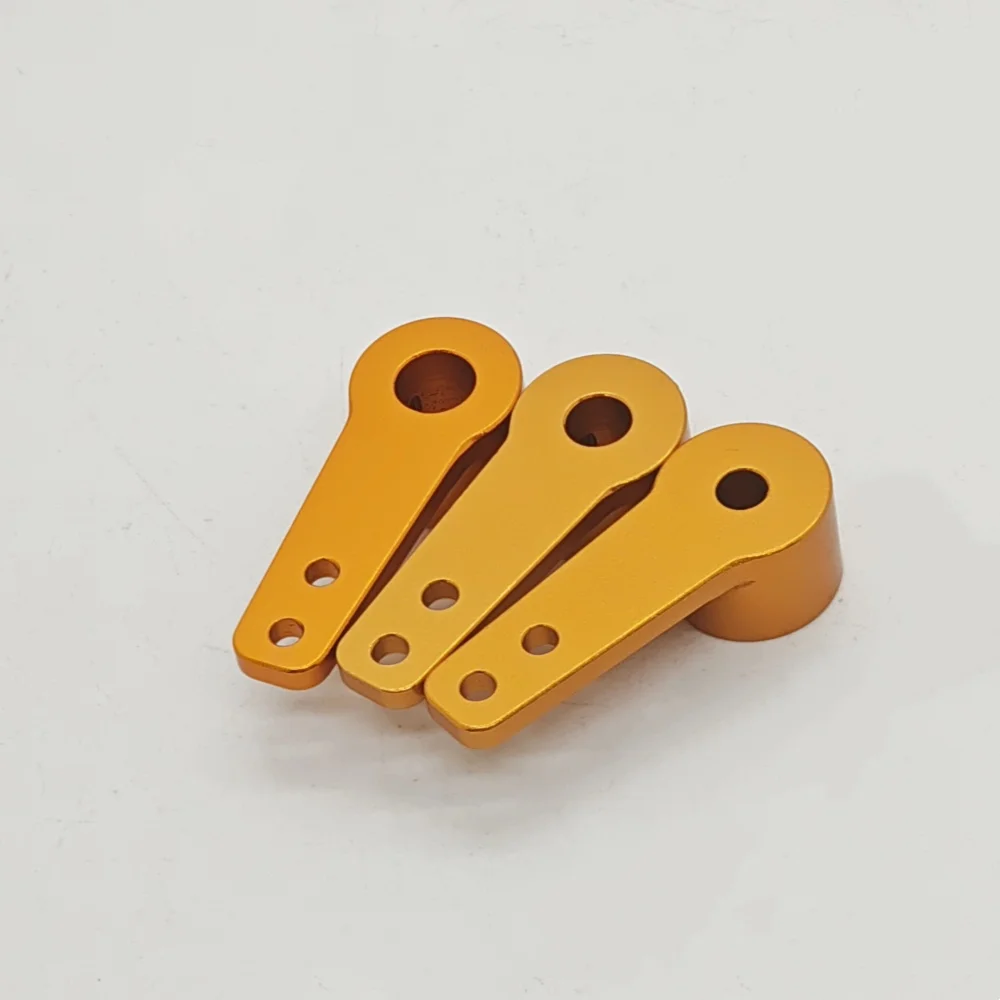1 stücke Aluminium Legierung Lenkung Arm Lenkung Stick Servo Arm Exzentrische Rad Kurbel Verknüpfung M1.5 Schlüssel M3 Schraube für RC auto Roboter