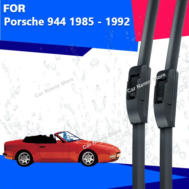 

Щетки лобового стекла для Porsche 944 1985-1992 гг. Автомобильные дворники Резиновая полоса стеклоочистителя Мягкая резина 1991 1990 1989 1988