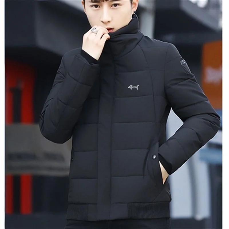 Men Golf Wear 2024 Korea Golf Down Cotton Golf Jacket Men's Golf Clothing Fashion High Quality New Coat Windbreaker