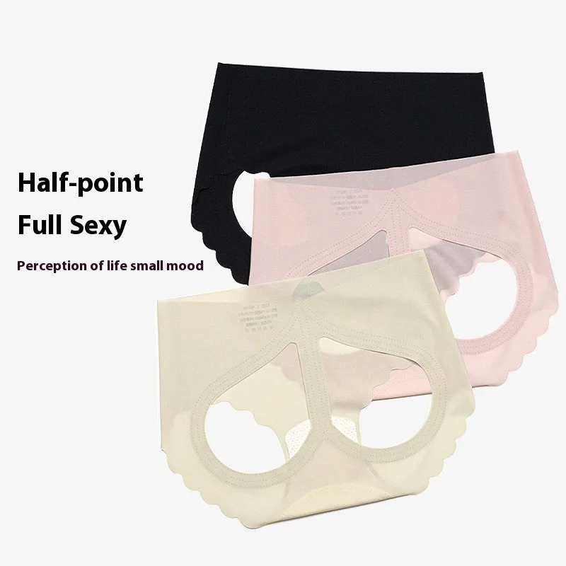 

Sexy Women Underwear Sheer Lace Thong Panties Transparent Backless Silky Soft Comfortable Breathable Romantic Intimate Wear Lady