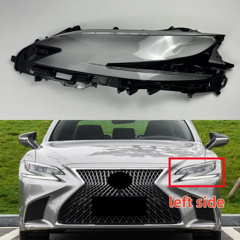For Lexus LS 2018 2019 20202 2021 Car Headlight Shell Headlamp Lens Cover Replace Lamp Shade Headlamp Glass