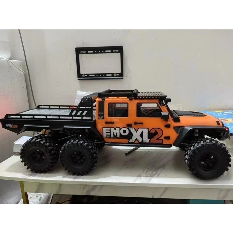 Upgraded Stainless Steel Full Metal Roll Bar with Light Covers-Damage-Free Installation for CROSSRC EMO XL2 1/8 Scale RC Crawler