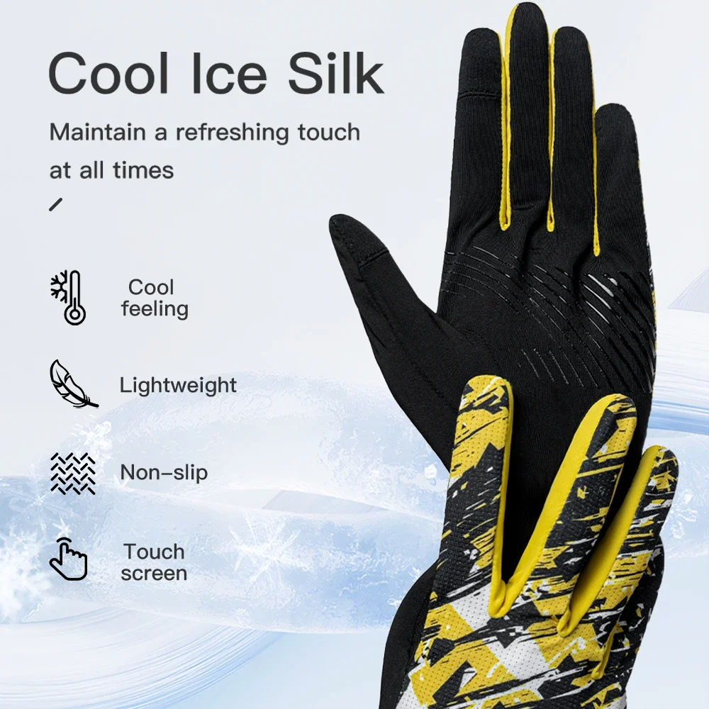 AONIJIE M59 Windproof Warm Gloves Non-Slip Full Finger Anti Slip Sports Gloves Two Finger Touchscreen for Running Cycling