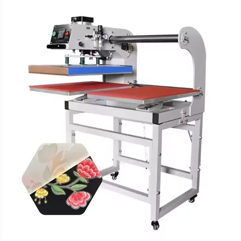 

Pneumatic Dual Station Full Automatic Pressure T-shirt Heat transfer machine 40*60CM