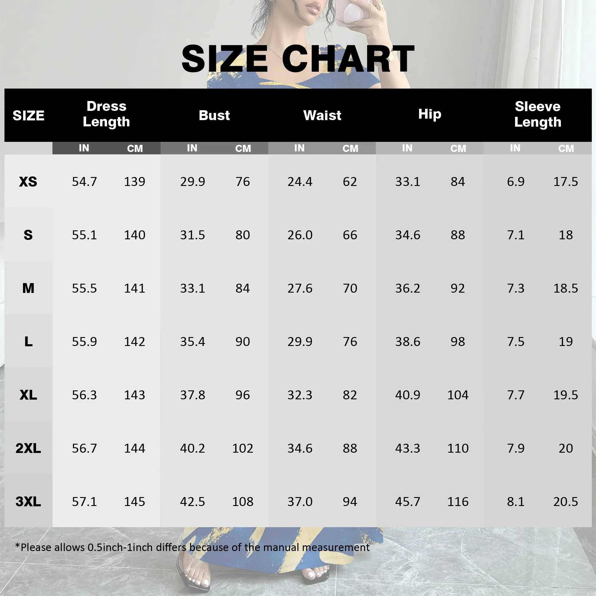 Nupusa Gold Brush Print Dress for Women Standard Size Summer Casual Square Neck Short Sleeve Maxi Dress