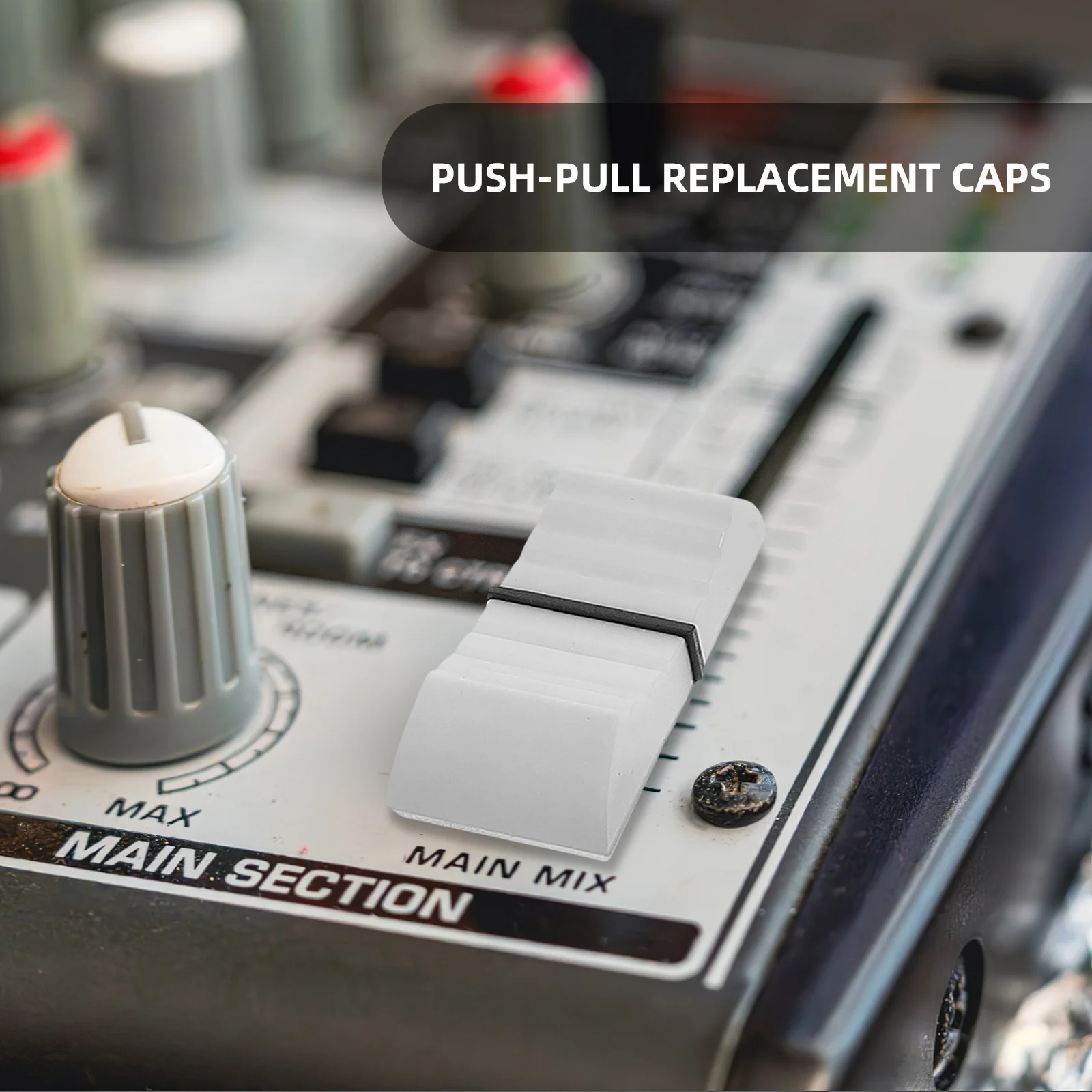 12 قطعة الجهد ترويسة قبعات دفع سحب استبدال الشريحة المستقيمة المدمجة خلاط وحدة التحكم المنزلق مقبض أجزاء مقابض دفع مسطحة