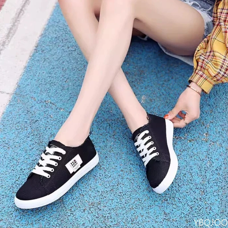 أحذية قماشية متعددة الاستخدامات للسيدات أحذية مريحة غير رسمية جديدة أحذية رياضية بيضاء مسطحة خفيفة الوزن أحذية رياضية نسائية Zapatos Mujer #6