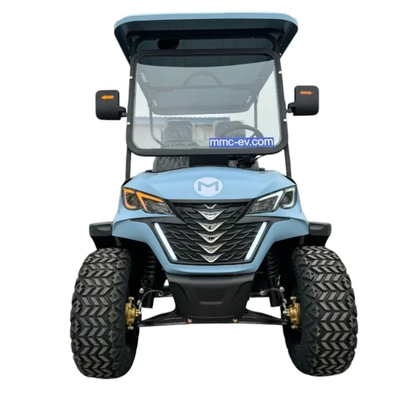 48V Lithium Battery AC Motor Golf Cart With Built In Audio Off Road Hunting Sightseeing Solar 4 Seater Golf Cart