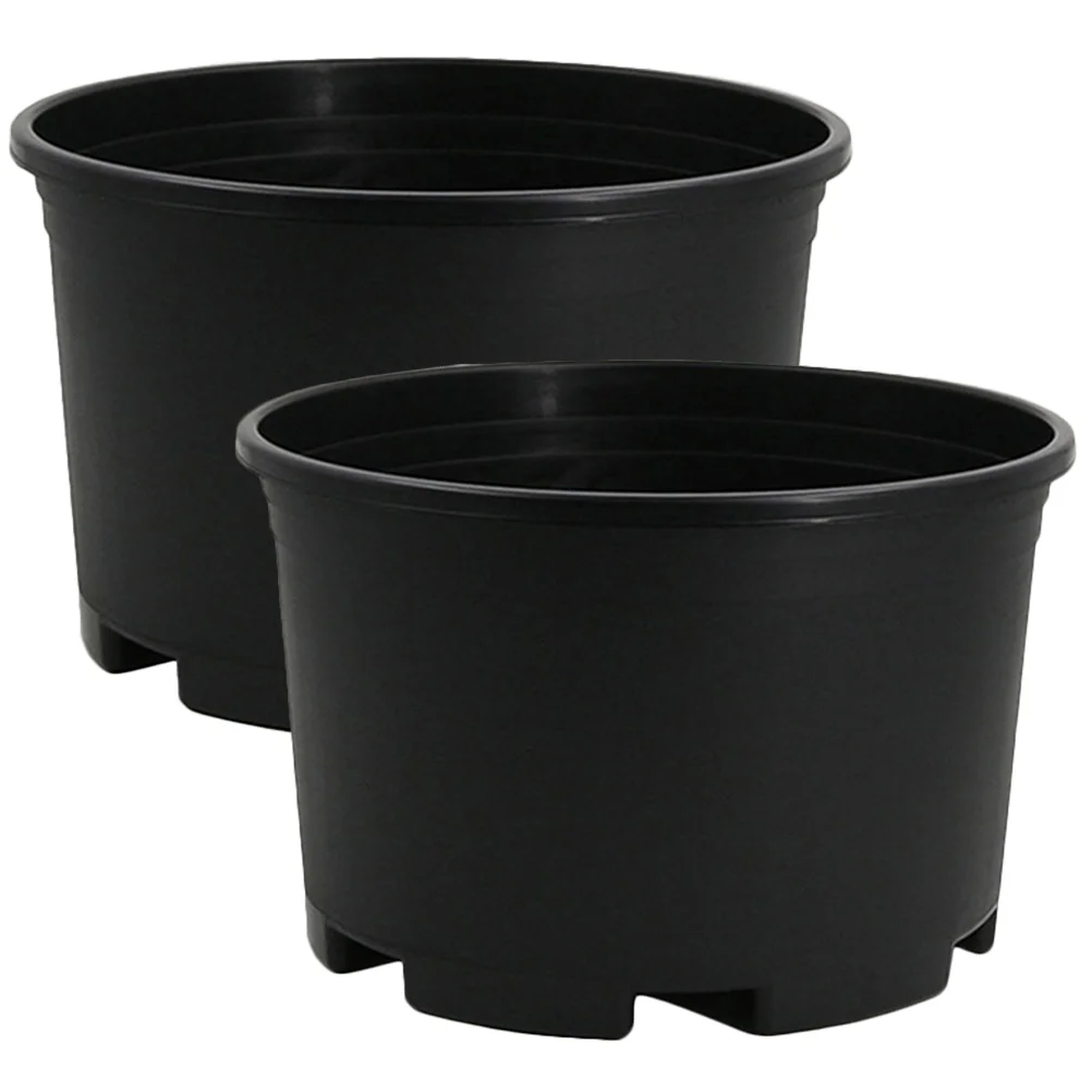 

2 Pcs Planters Flower Nursery Pot Plastic Pots Planting Large Flowerpot Orchid for Indoor Flowers Extra Trees