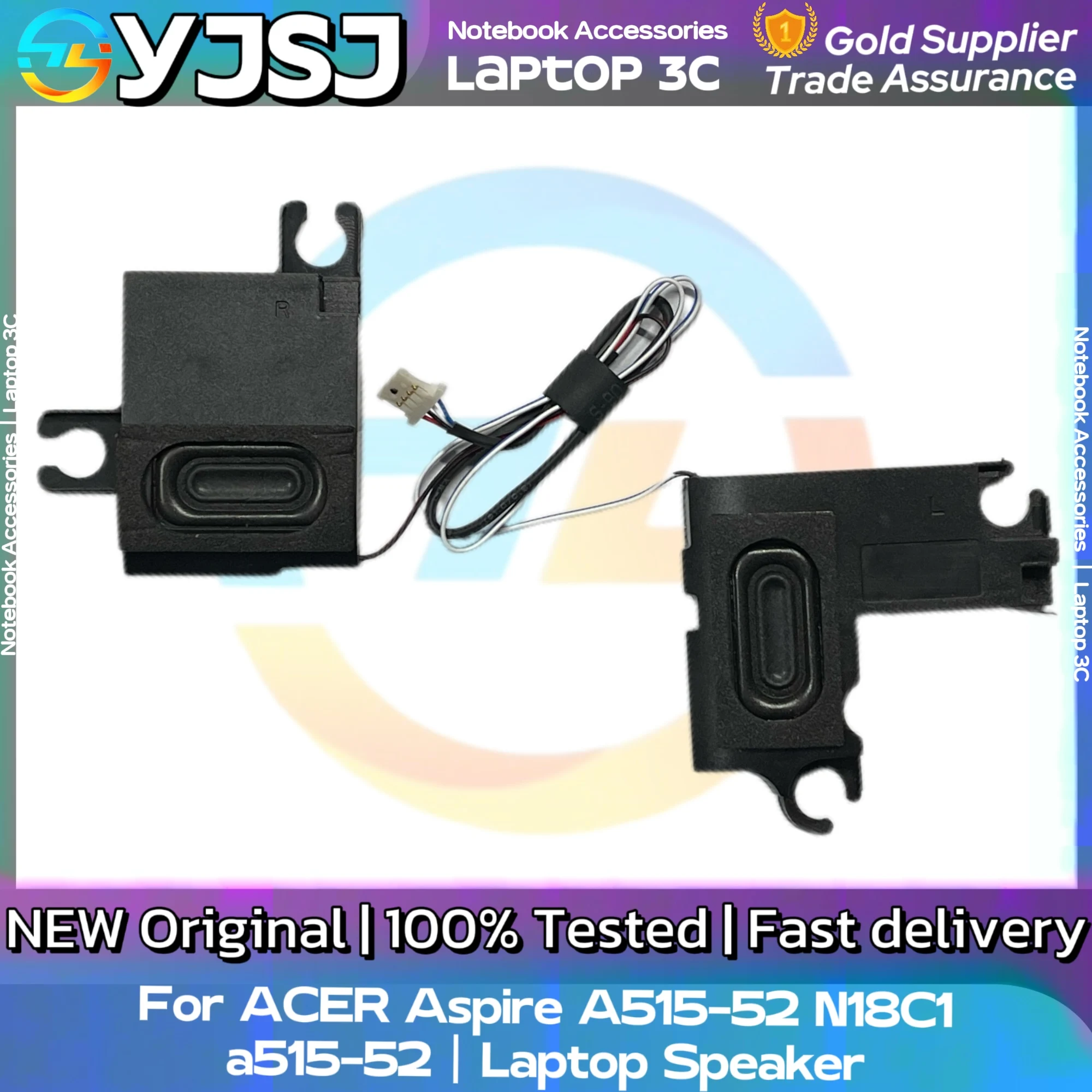 Nowy oryginalny głośnik do laptopa ACER ASPIRE 5 A515-52 A315-33 N18C1 a515-52 wbudowany głośnik tubowy audio PK23000WW00 — zdjęcie produktu 4