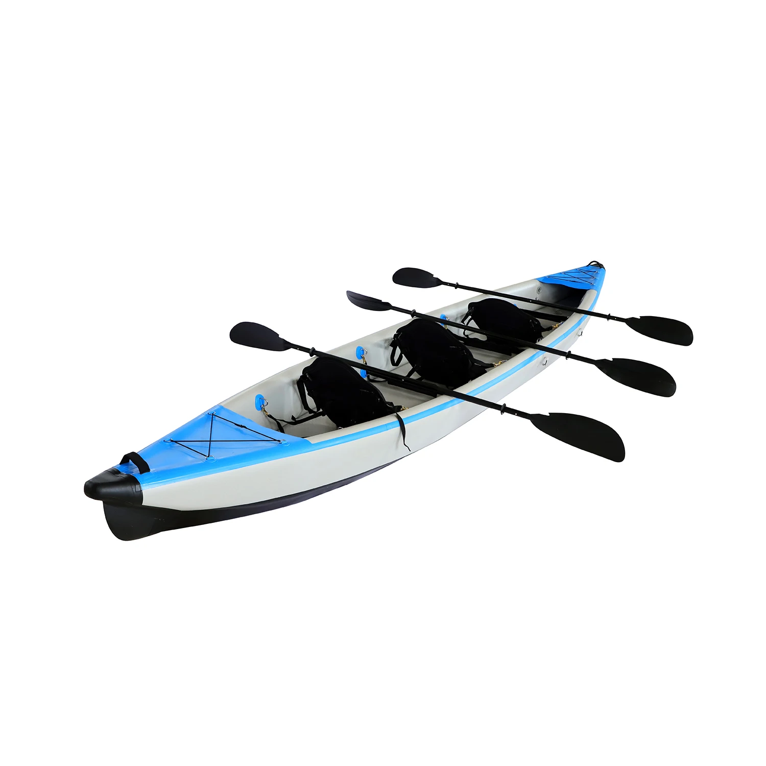 Histar Wholesale 5.20m or 4.88m 2 or 3 Person Inflatable Boat Full Drop Stitch Rowing Boat Easy Carry Foldable Fishing Kayak