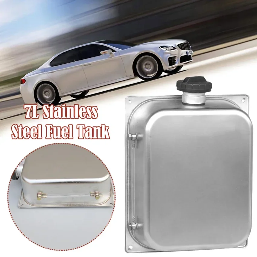 7L Stainless Steel Gasoline Petrol Fuel Tank Can Fit For Webasto Eberspacher Universal Heater Car Accessories Fuel Tank D4F2