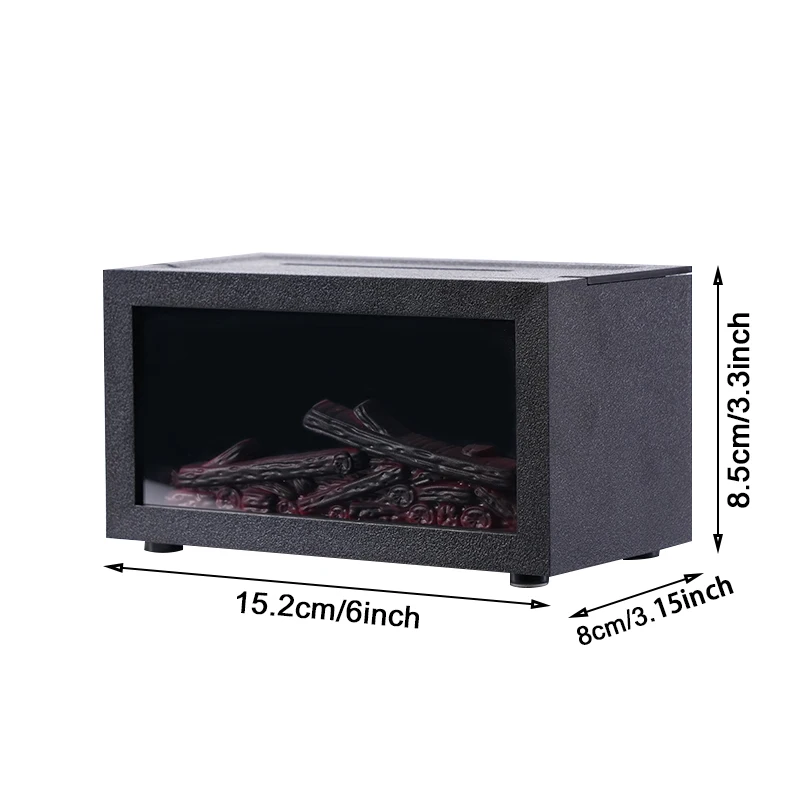 Flame Fireplace Aromatherapy Diffuser, Essential Oil Fragrance Humidifier Scent Fire Humidifier for Bedroom Home Indoor Room - view 5