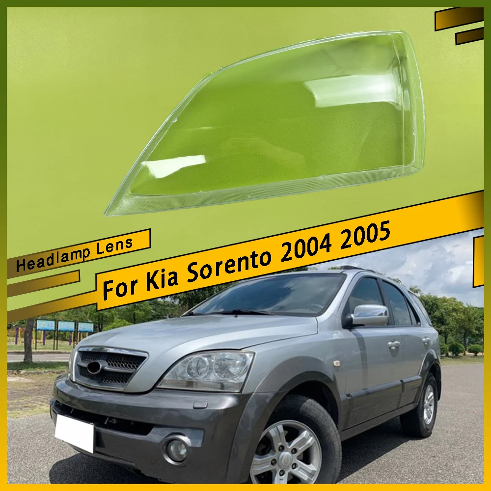 

Auto Head Lamp Light Case Car Front Headlight Lens Cover Lampshade Glass Lampcover Caps Headlamp Shell For Kia Sorento 2004 2005