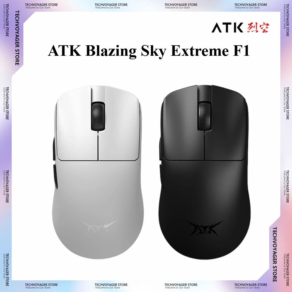 المنتجات الترويجية ATK Blazing Sky Extreme F1 ماوس الألعاب PAW3950 مزدوج 8K تأخير منخفض خفيف الوزن ماوس لاسلكي هدايا الكمبيوتر