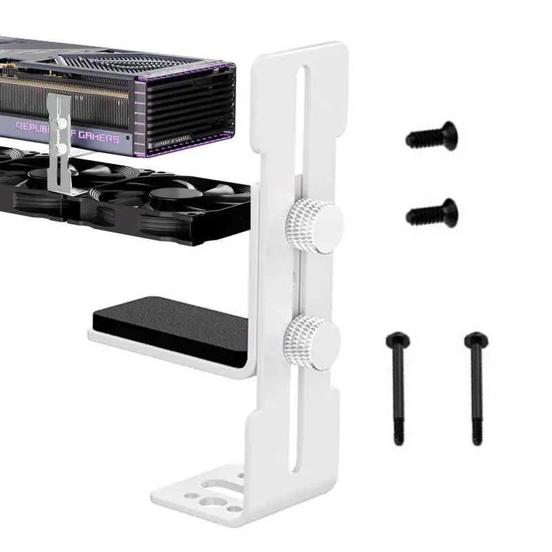 선풍기 컴퓨터 그래픽 카드홀더 섀시 선풍기 지지대 고정 금속 브래킷, 조정 가능한 GPU 홀더, 12cm, 6-96mm