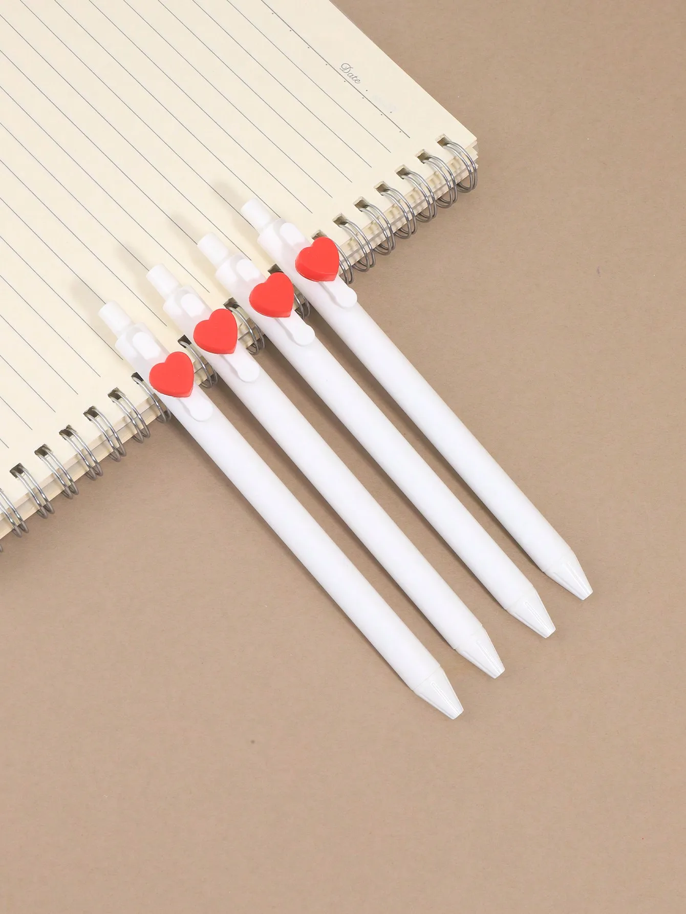 Cute Heart Ballpoint Pens4, Click Retractable Pens Journaling,Valentine Gifts F…