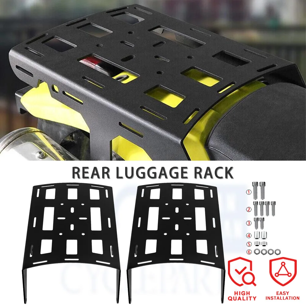 

2026 2025 2024 для SUZUKI DR650 DR 650 1990-2022 2023 Запчасти для мотоциклов Задняя багажник Грузовая стойка Поддержка полки Держатель Кронштейн