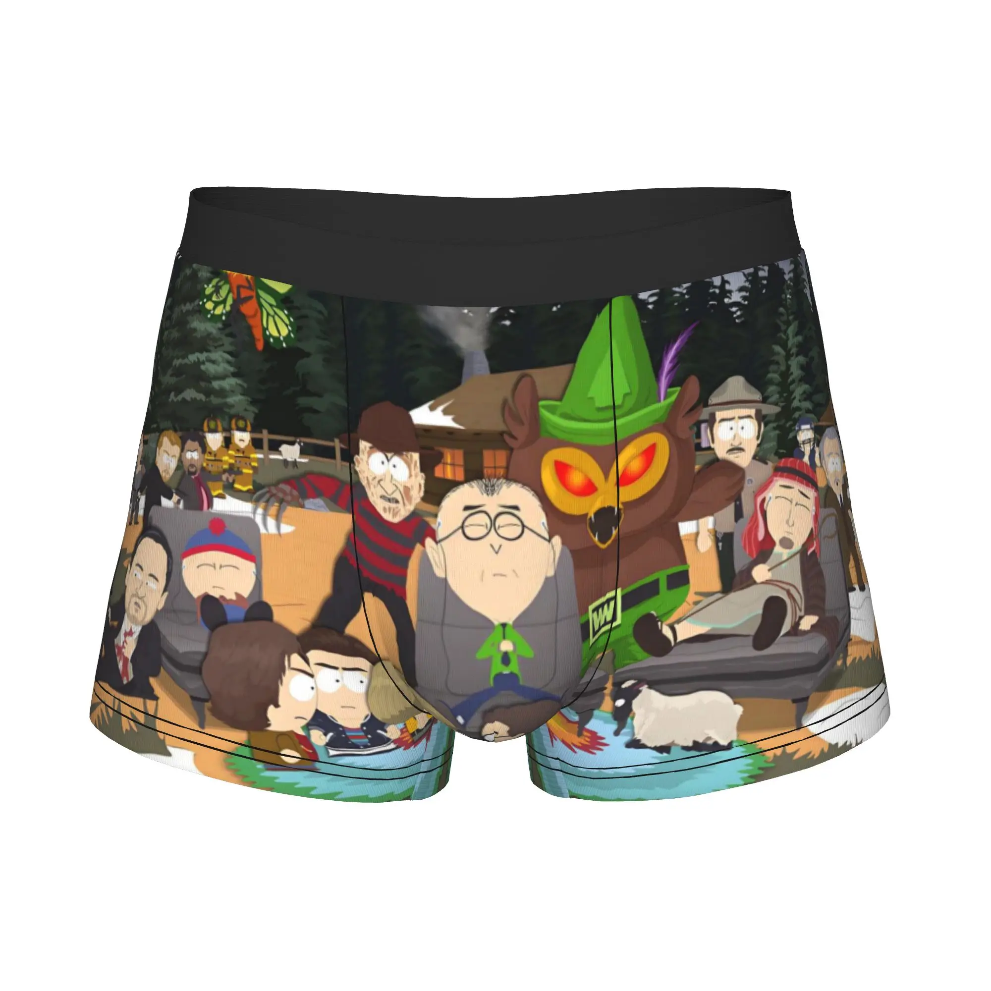Adventure S-SouthParks Boxer Shorts For Men 3D Print Cartoon Underwear Panties Briefs Stretch Underpants