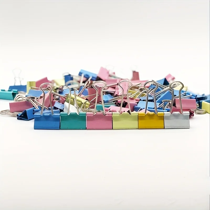 40/60개, 혼합 색상 롱 테일 클립 폴더 - 사무용품 및 테스트 용지 책 클립에 적합합니다.