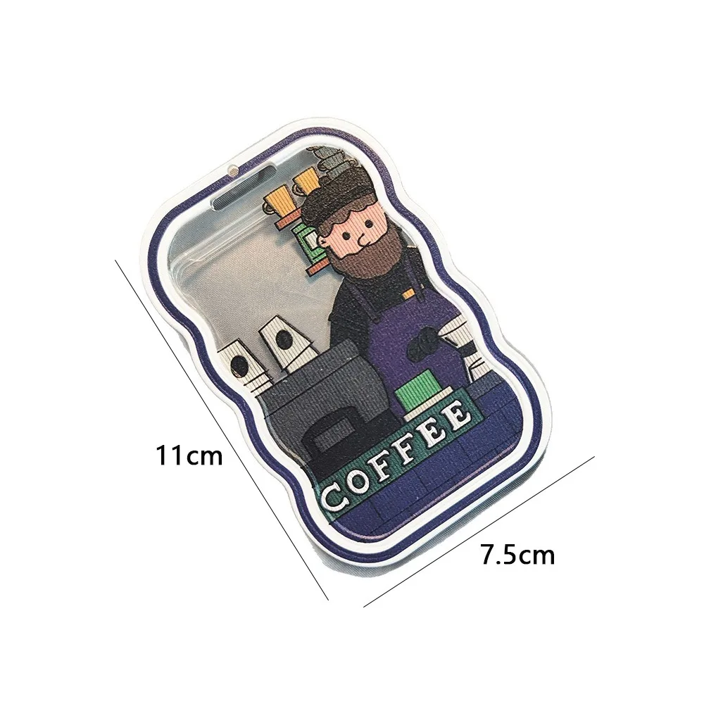 New Keychain Bus Card Case Transparent Photo Sleeves Transparent Card Holder Card Protector Student Card Case Bus Card Storage