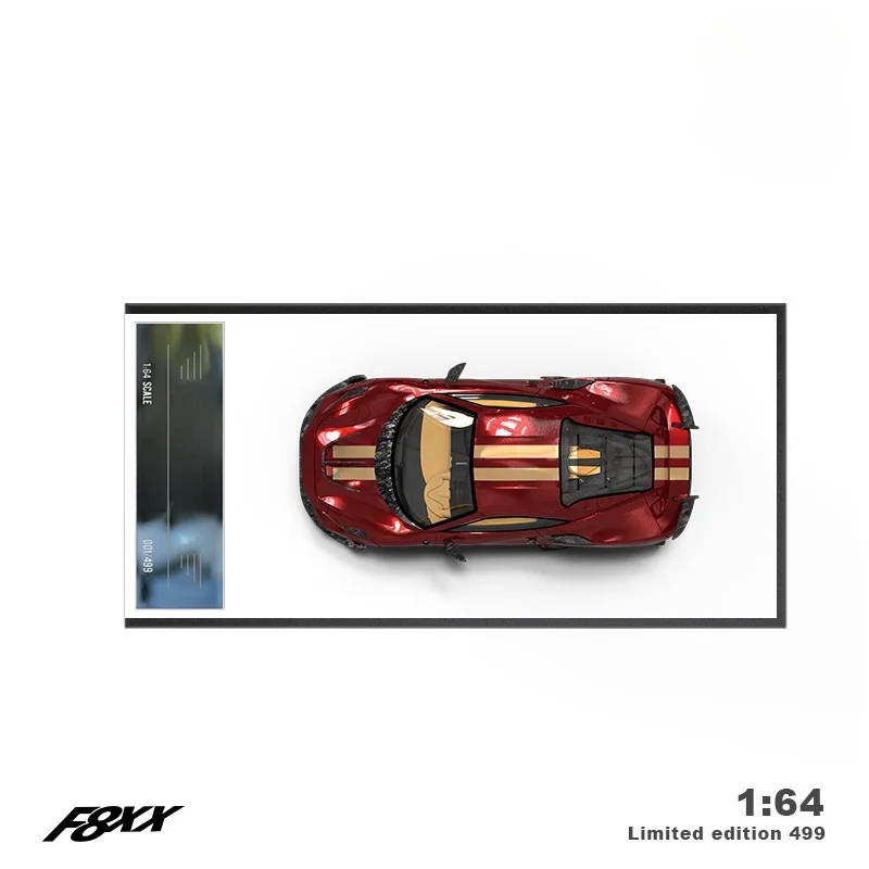 タイムマイクロ/AM 1:64 F8XX-ベビーブルー金属カメレオ塗装合金車モデルモデルカーコレクション & ディスプレイ & ギフト