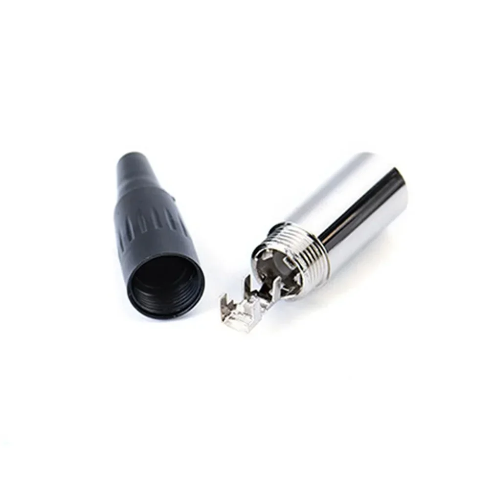 1pcs Mini XLR 3 Pin Aviation Connector Male Socket Zinc Alloy Copper 3pin Adapter for MIC Microphone Audio Video Connecting