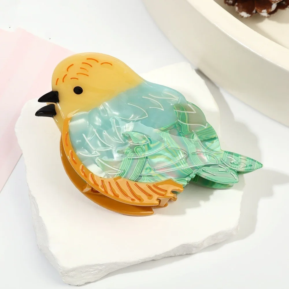 

DuoShang Cartoon Bird Series Sparrow Hair Claw Acetate Claw Clips Cute Animal Crab Hair Clips for Women Girls Hair Accessories