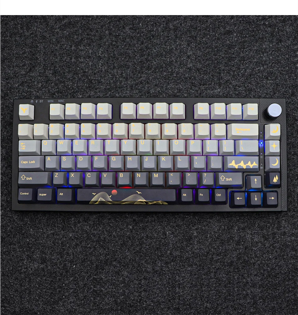 

136keys GMK KEYCAP Mountains keycaps Dye Sublimation PBT Keycap Set for Mechanical Keyboard cherry Profile MX switch RGB anne p