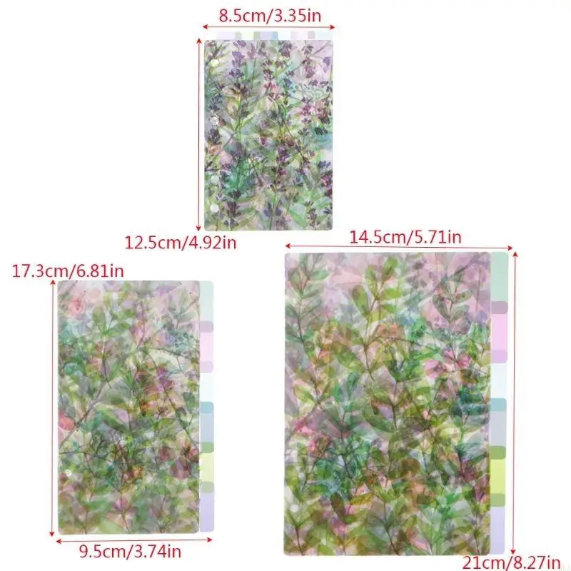 62KA Catuon Clear Divider Idex Pages Classified сортировщика для переплетения с 6 холмами