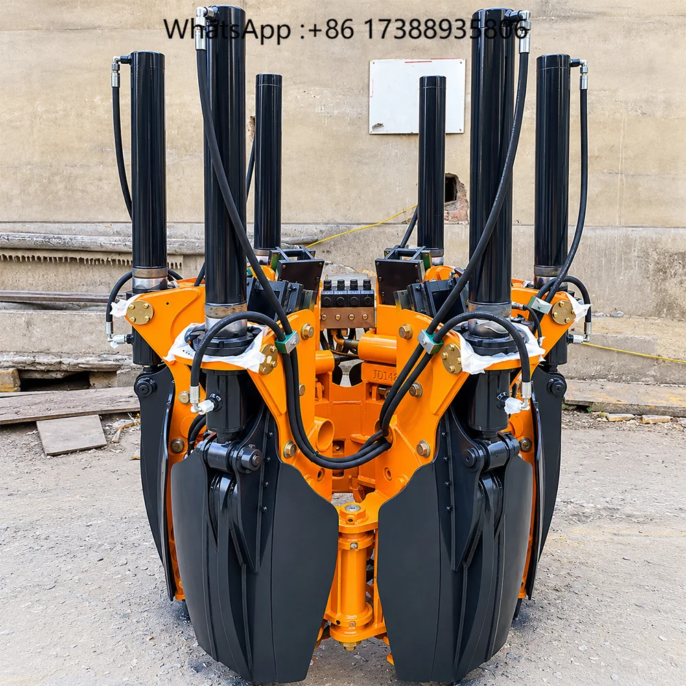 Agricultural Excavator Tree Spade Attachment Hydraulic Transplanting Digging Equipment for 7-13 Ton Farm Garden