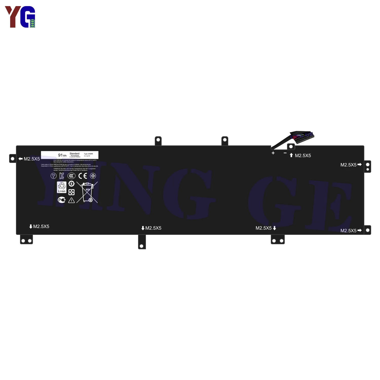 91WH 245RR Laptop Battery for DELL XPS 15 9530 9535 Series For DELL Precision M3800 TOTRM H76MV 7D1WJ Fast Delivery