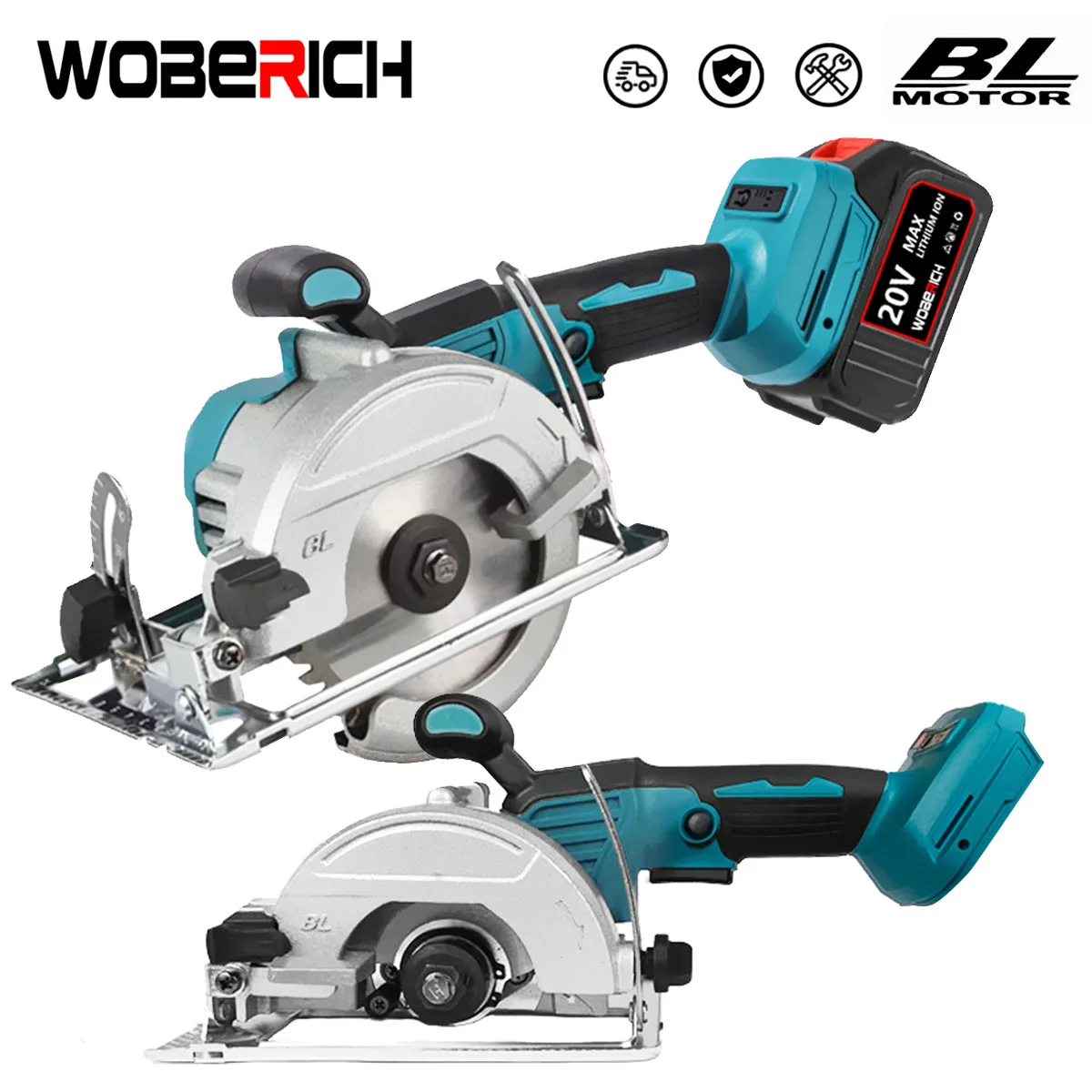 Brushless Wireless Charging Circular Saw 5-inch Brushless Electric Saw Woodworking Tools Compatible For Makita 18v Battery