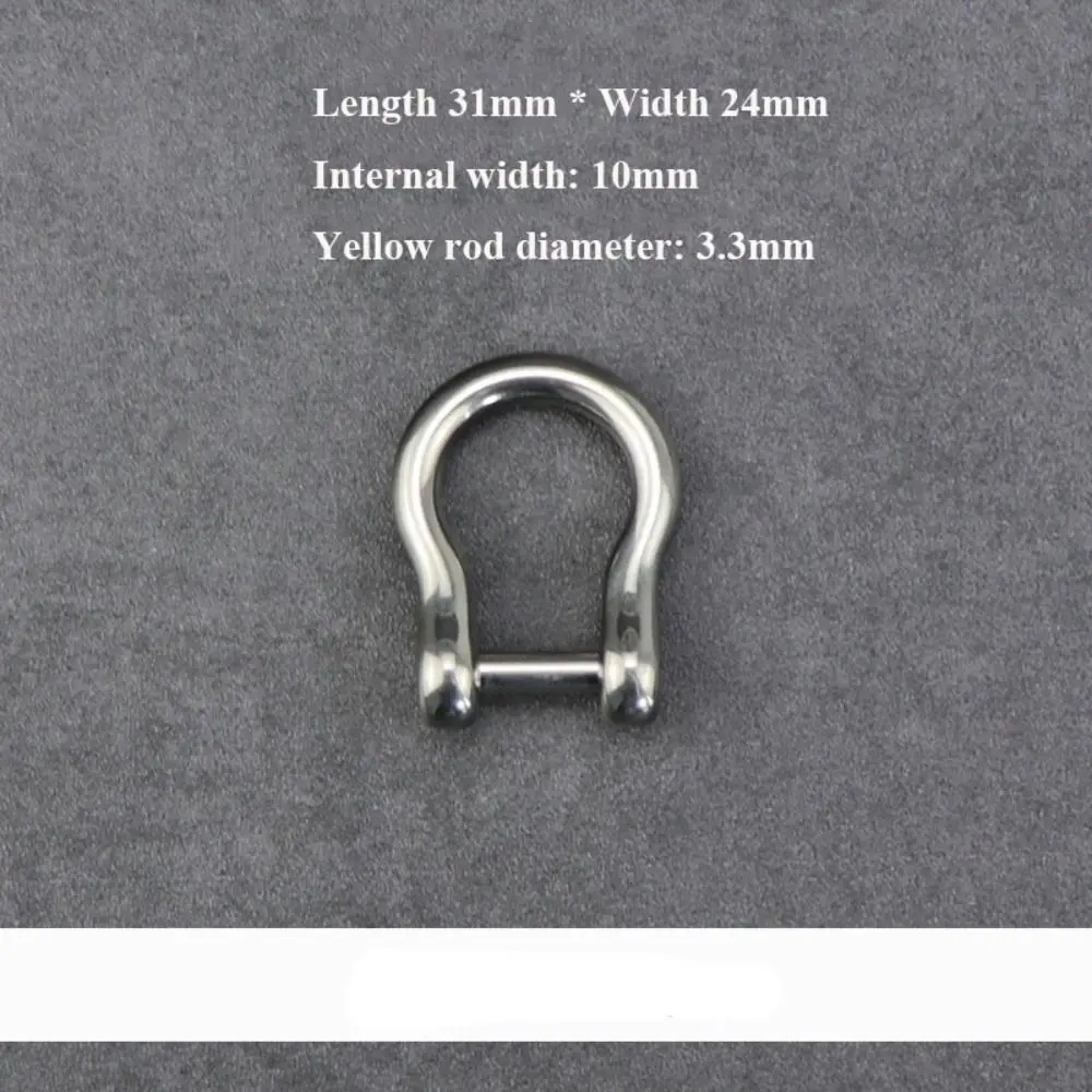 High Quality Horseshoes Buckles Titanium Alloy 10 Styles Carabiner Shackle Key Ring Outdoor Accessories