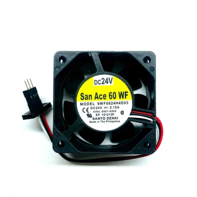 

L 1 шт., высокая производительность для инвертора Sanyo Fanuc, охлаждающий вентилятор 9WF0624H403, 24 В, 0,15 А