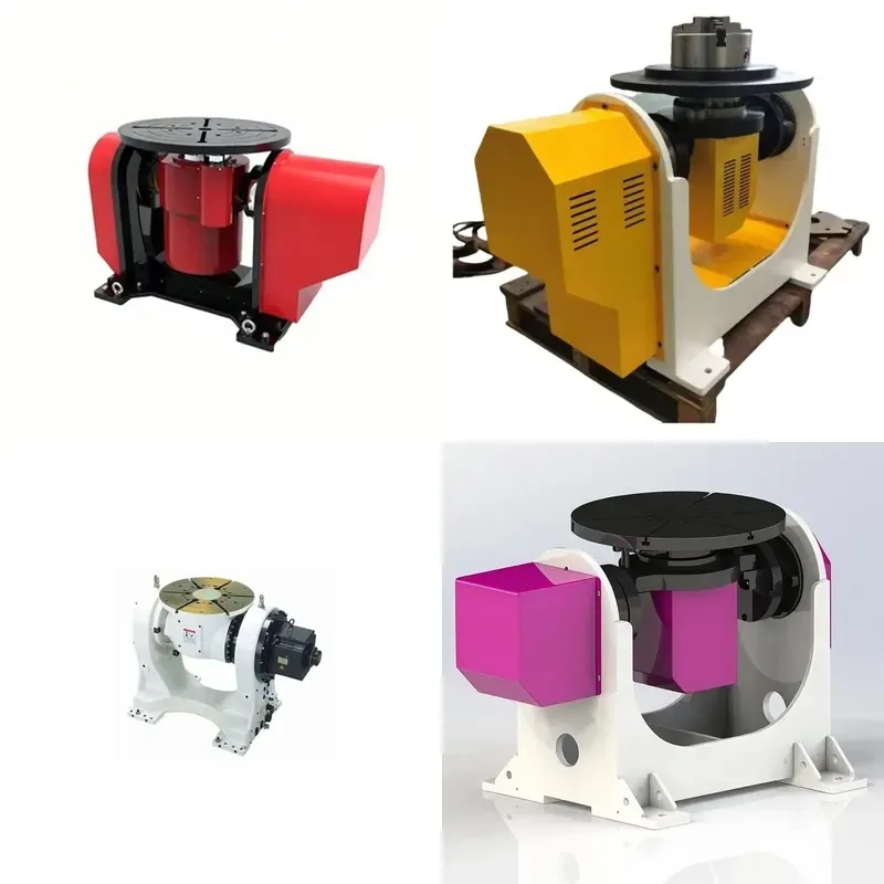 Imported Horizontal Automatic Welding Positioner Double Axis U Shaped Circular Turntable Rotary Table