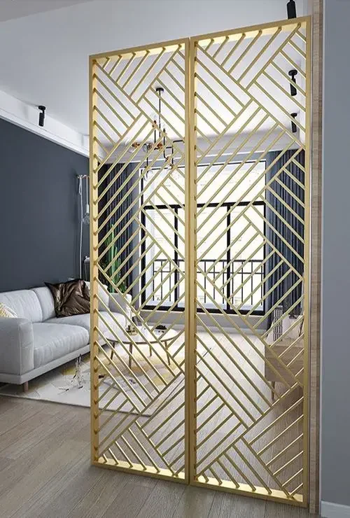 Fabricated Design Room Dividers Decorative Metal Screen Partition Foldable Home Use Partition Screen Interior New