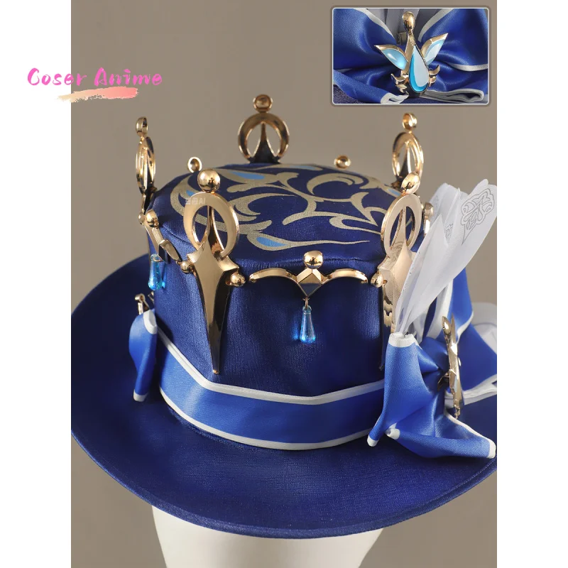 게임 Genshin Impact Furina 코스프레 의상 유니폼 할로윈 파티 여성용 남성용 카니발 소품