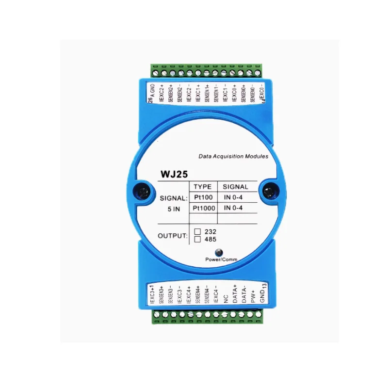 

5-channel signal to RS-485/232, Modbus acquisition module WJ25