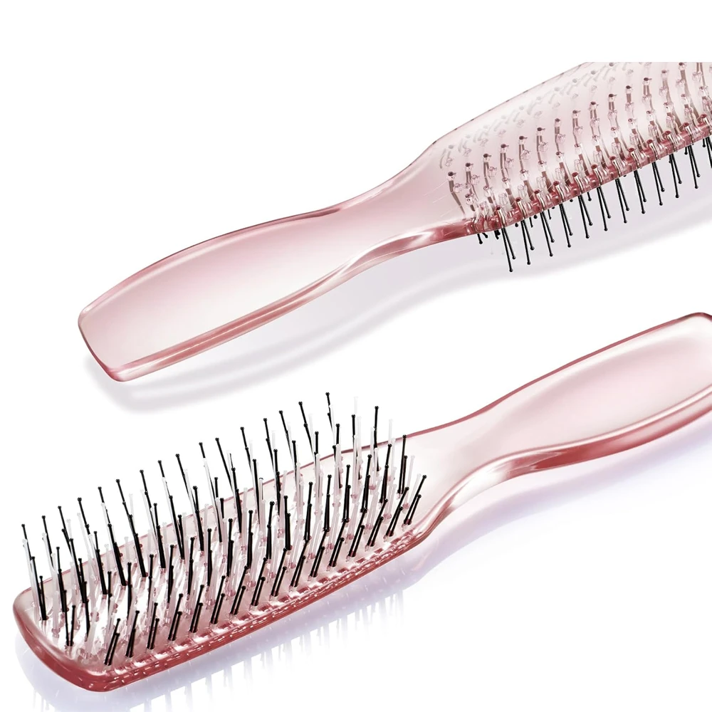 

Japanese Premium Head Massager Scalp Brush Hair Massager Shampoo Brush Wet Plastic Detangling Brush Hair Cleaning Comb Rose Gold