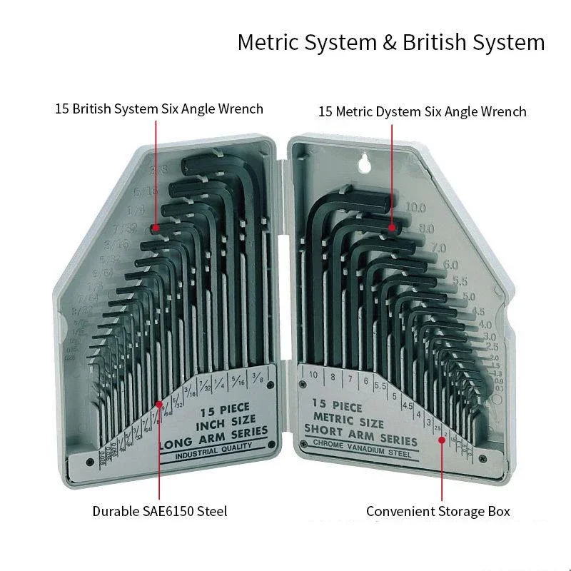 American locomotive imperial hexagonal tools, motorcycle professional 30 kinds of hexagonal, metric, imperial