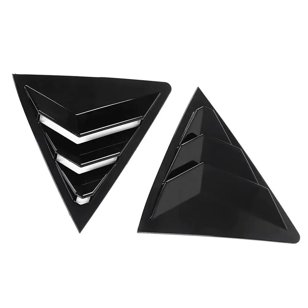 For Toyota Corolla 2014 2015 2016 2017 2018 Car Rear Louver Window Side Shutter Cover Trim Sticker Vent Scoop Carbon Fiber Auto